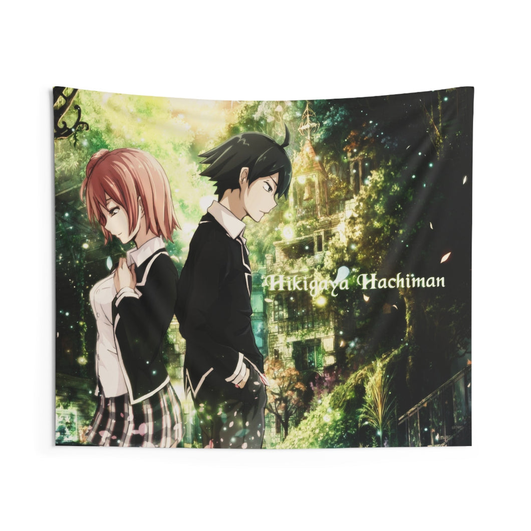 My Teen Romantic Comedy SNAFU Hachiman Hikigaya, Yui Yuigahama Indoor Wall Tapestry