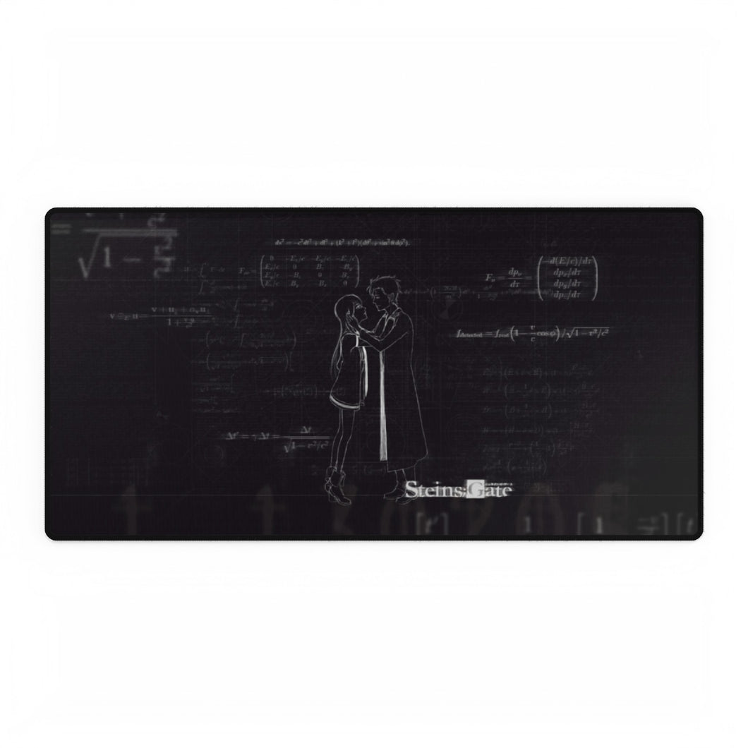 Makise Kurisu & Rintaro Okabe Mouse Pad (Desk Mat)