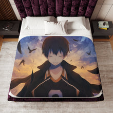 Load image into Gallery viewer, Tobio Kageyama Sherpa Blanket
