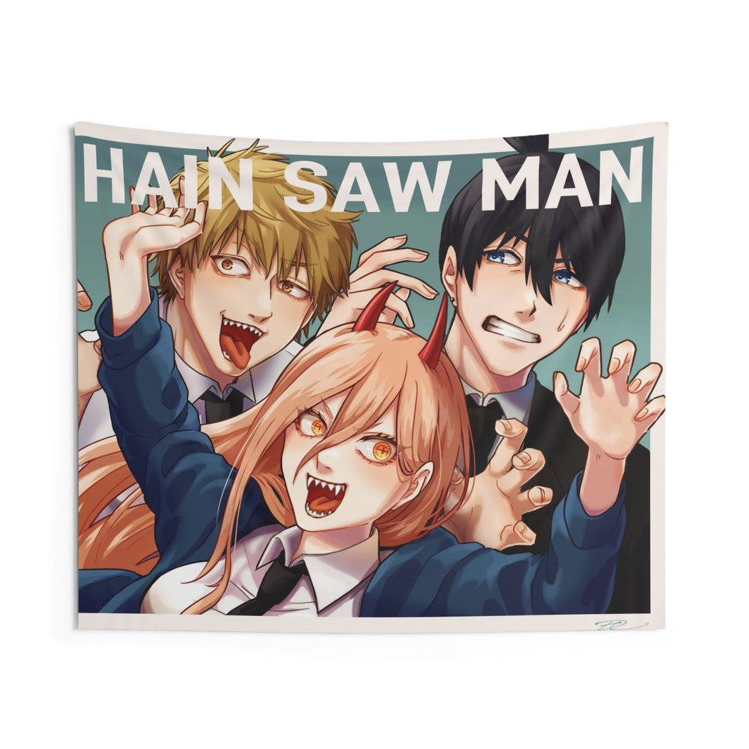 Anime Chainsaw Man Indoor Wall Tapestry
