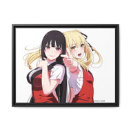 Yumeko Jabami and Mary Saotome Canvas Framed Art Print