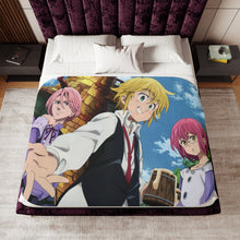 Load image into Gallery viewer, Anime The Seven Deadly Sins Sherpa Blanket
