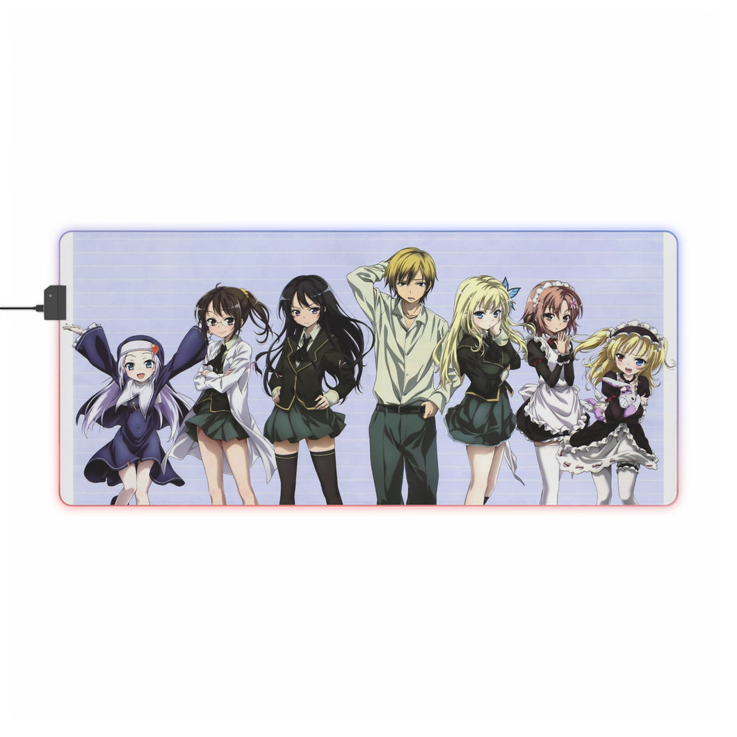 Boku Wa Tomodachi Ga Sukunai Sena Kashiwazaki, Yozora Mikazuki, Kodaka Hasegawa, Kobato Hasegawa, Rika Shiguma RGB LED Mouse Pad (Desk Mat)