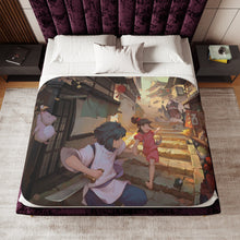 Load image into Gallery viewer, Anime Spirited Away Sherpa Blanket
