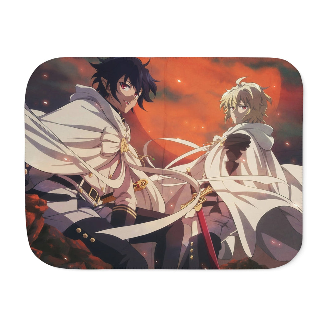 Anime Seraph of the Endr Sherpa Blanket