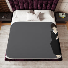 Load image into Gallery viewer, Akane Tsunemori Minimalist Sherpa Blanket

