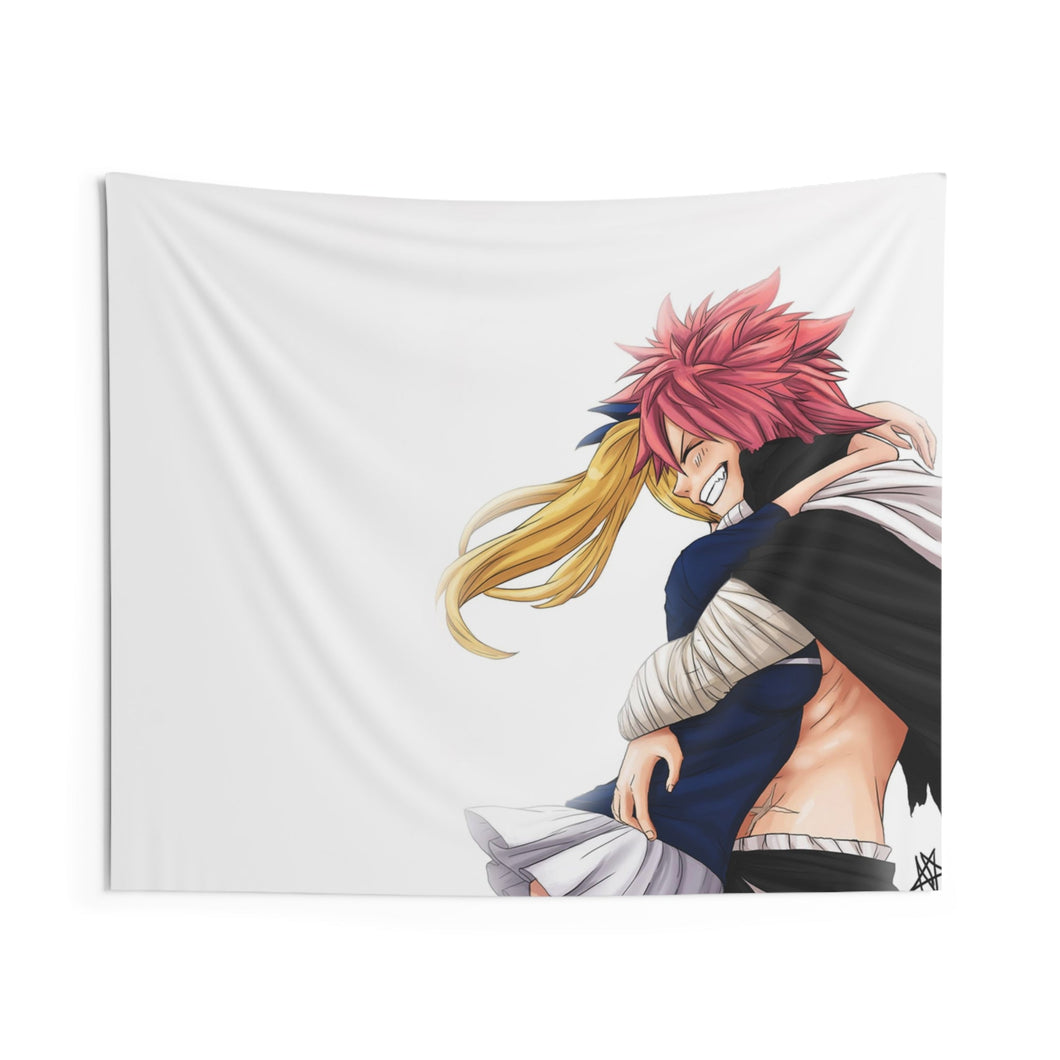 Fairy Tail Natsu Dragneel, Lucy Heartfilia Indoor Wall Tapestry