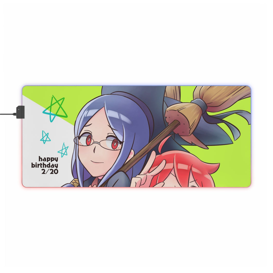 Little Witch Academia Computer Keyboard Pad, Ursula Callistis RGB LED Mouse Pad (Desk Mat)