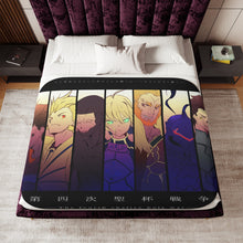 Load image into Gallery viewer, Fate/Zero Saber, Gilgamesh, Rider Sherpa Blanket
