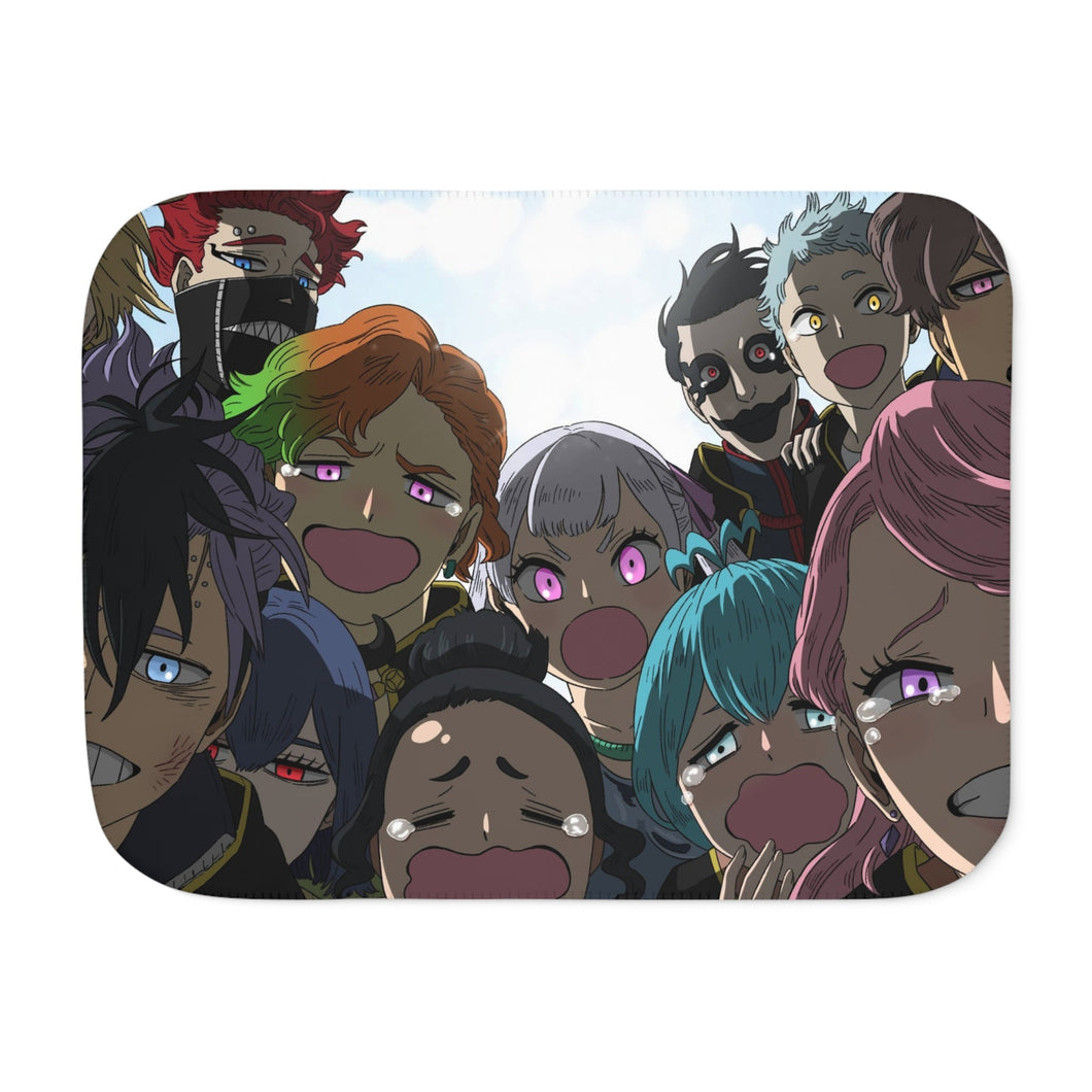 Black Clover Sherpa Blanket
