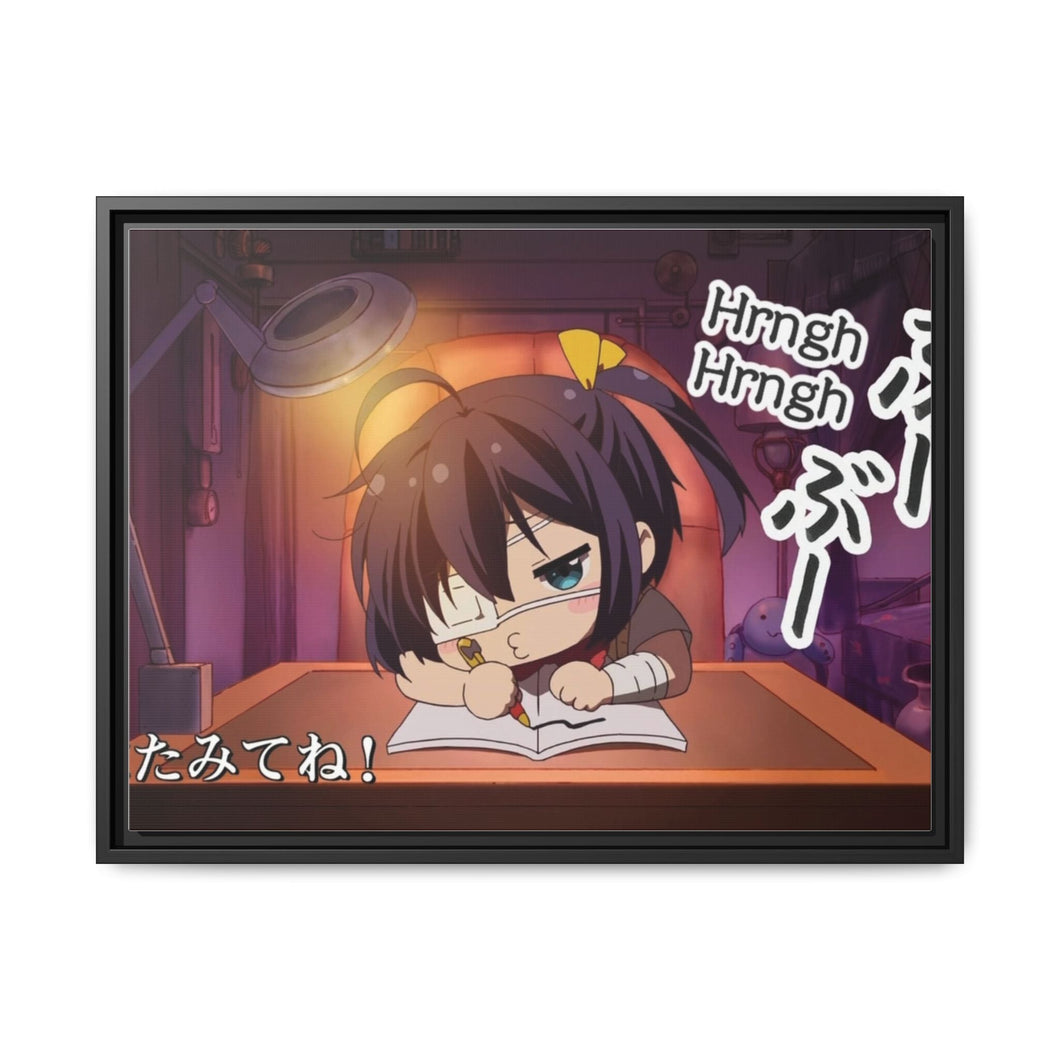 Anime Love, Chuni Canvas Framed Art Print