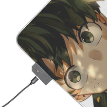 Load image into Gallery viewer, My Hero Academia Izuku Midoriya RGB LED Mouse Pad (Desk Mat)
