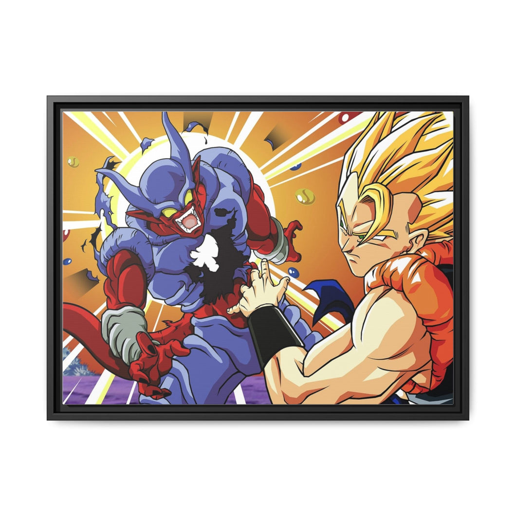 Super Janemba vs Gogeta Canvas Framed Art Print
