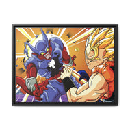 Super Janemba vs Gogeta Canvas Framed Art Print