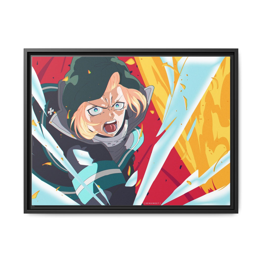 Anime Fire Force Canvas Framed Art Print