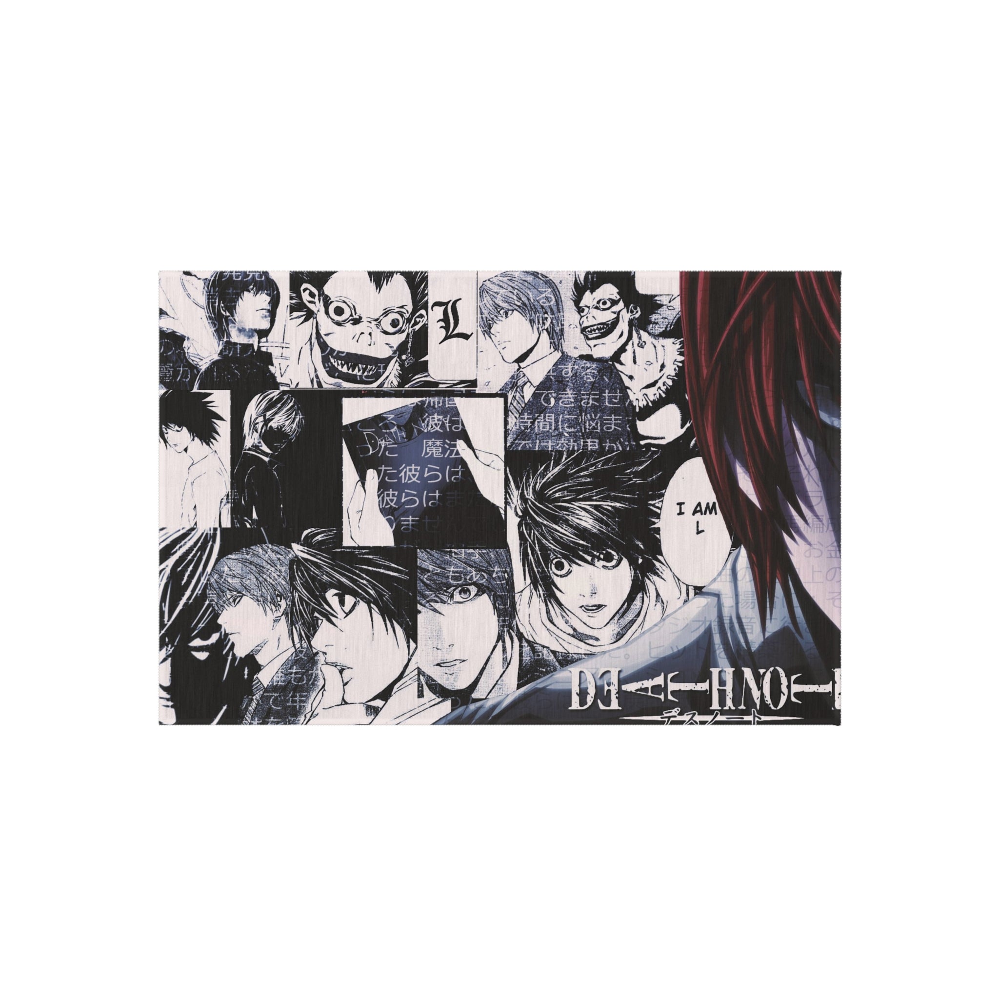 Death Note Rug Death Note Light Yagami Rug