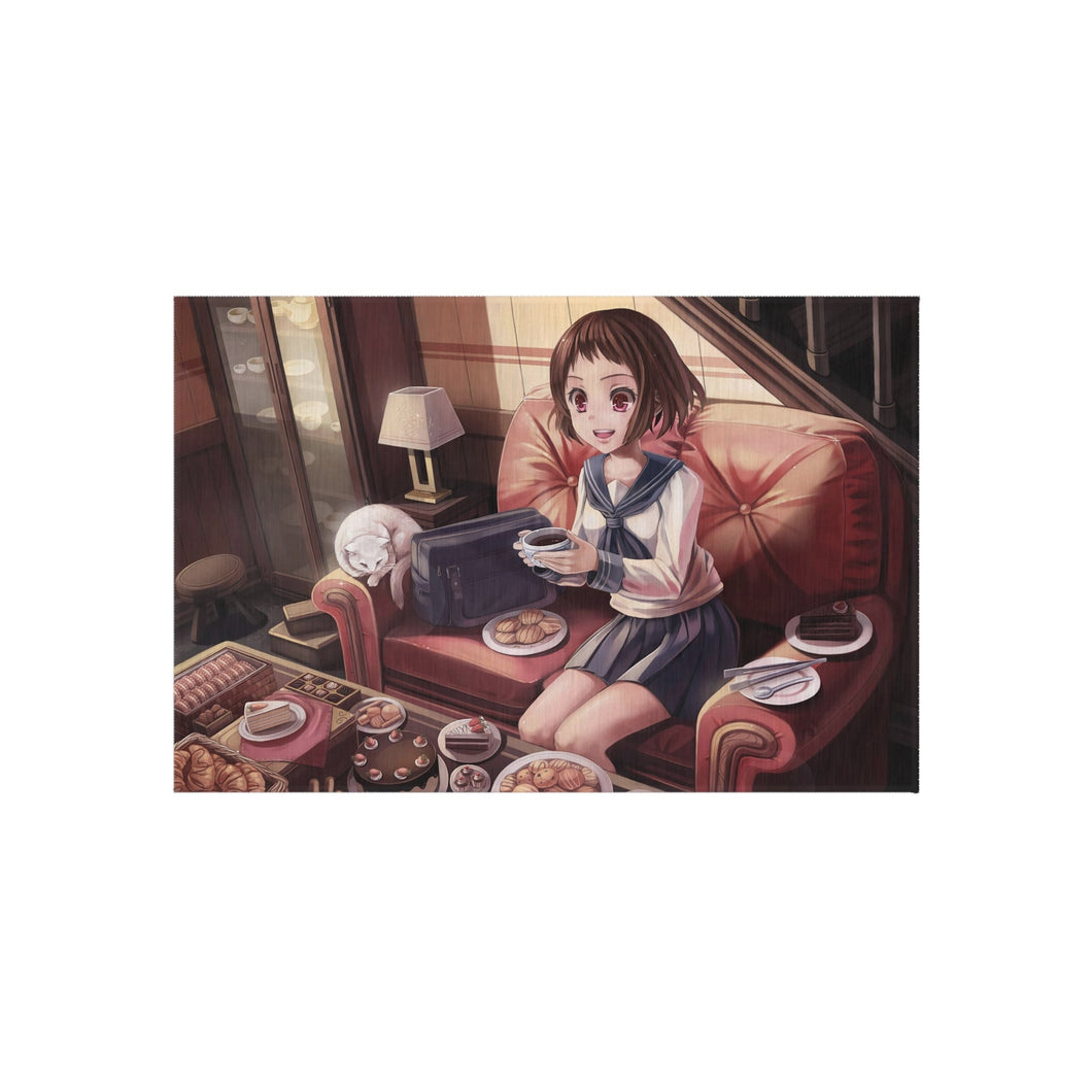 Mayaka Ibara Eating Rug