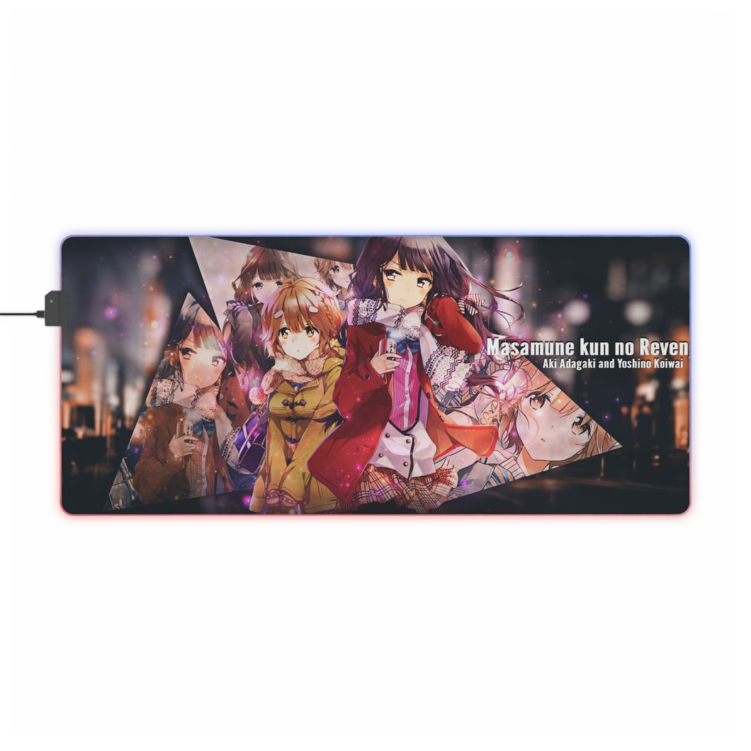 Masamune-kun's Revenge Aki Adagaki, Yoshino Koiwai RGB LED Mouse Pad (Desk Mat)
