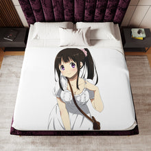 Load image into Gallery viewer, Eru Chitanda  Smile Sherpa Blanket
