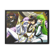 Code Geass Lelouch Lamperouge, Suzaku Kururugi Canvas Framed Art Print