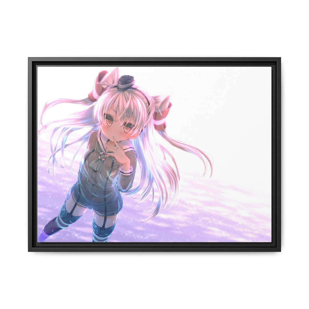 Anime Kantai Collectionr Canvas Framed Art Print
