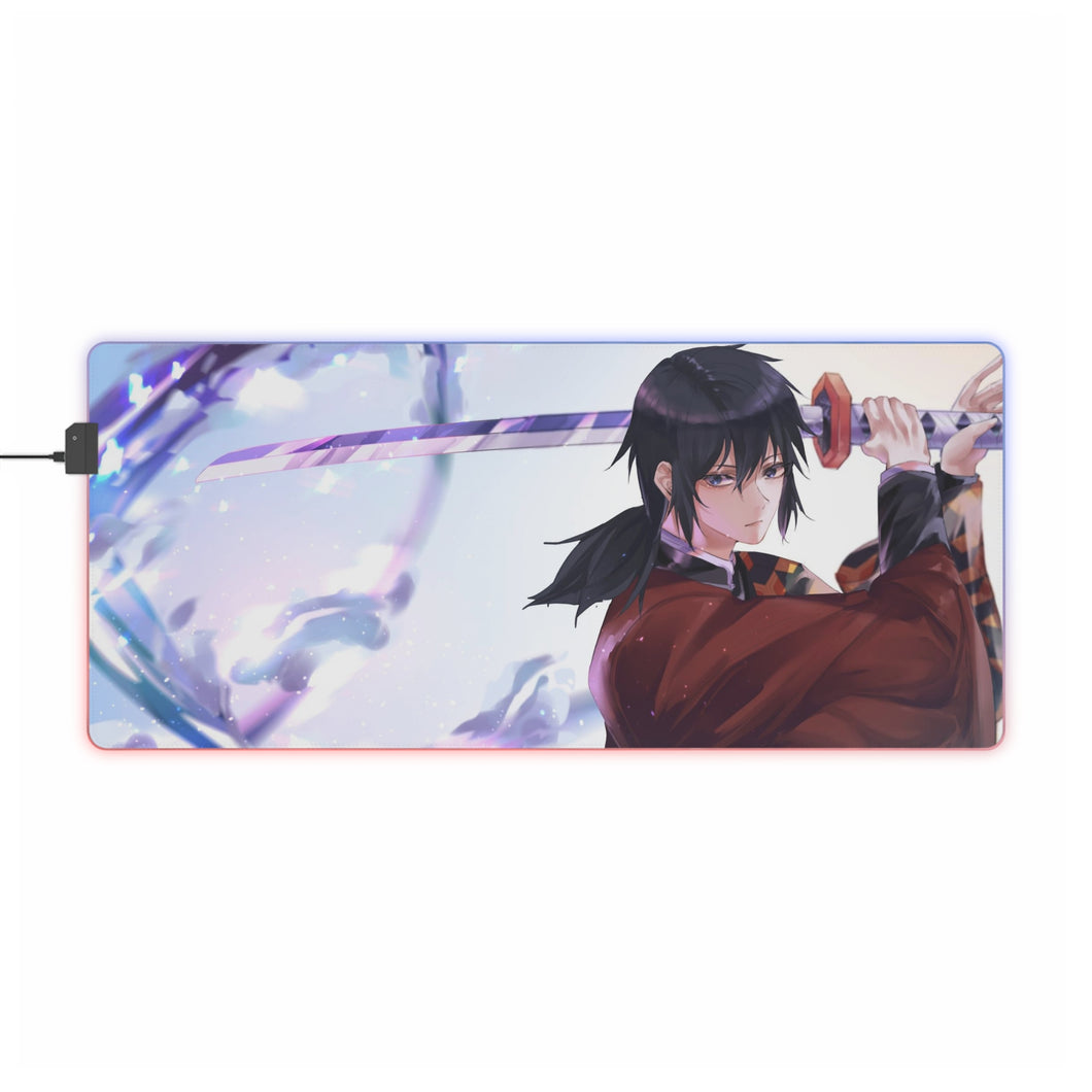 Giyuu Tomioka RGB LED Mouse Pad (Desk Mat)