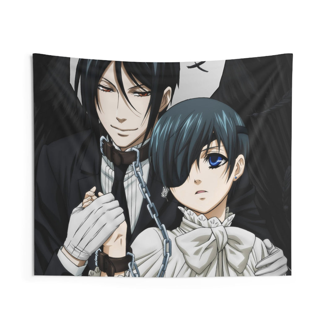 Black Butler Indoor Wall Tapestry