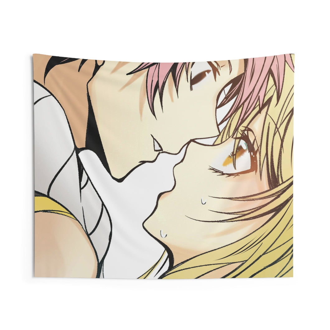 Fairy Tail Natsu Dragneel, Lucy Heartfilia Indoor Wall Tapestry