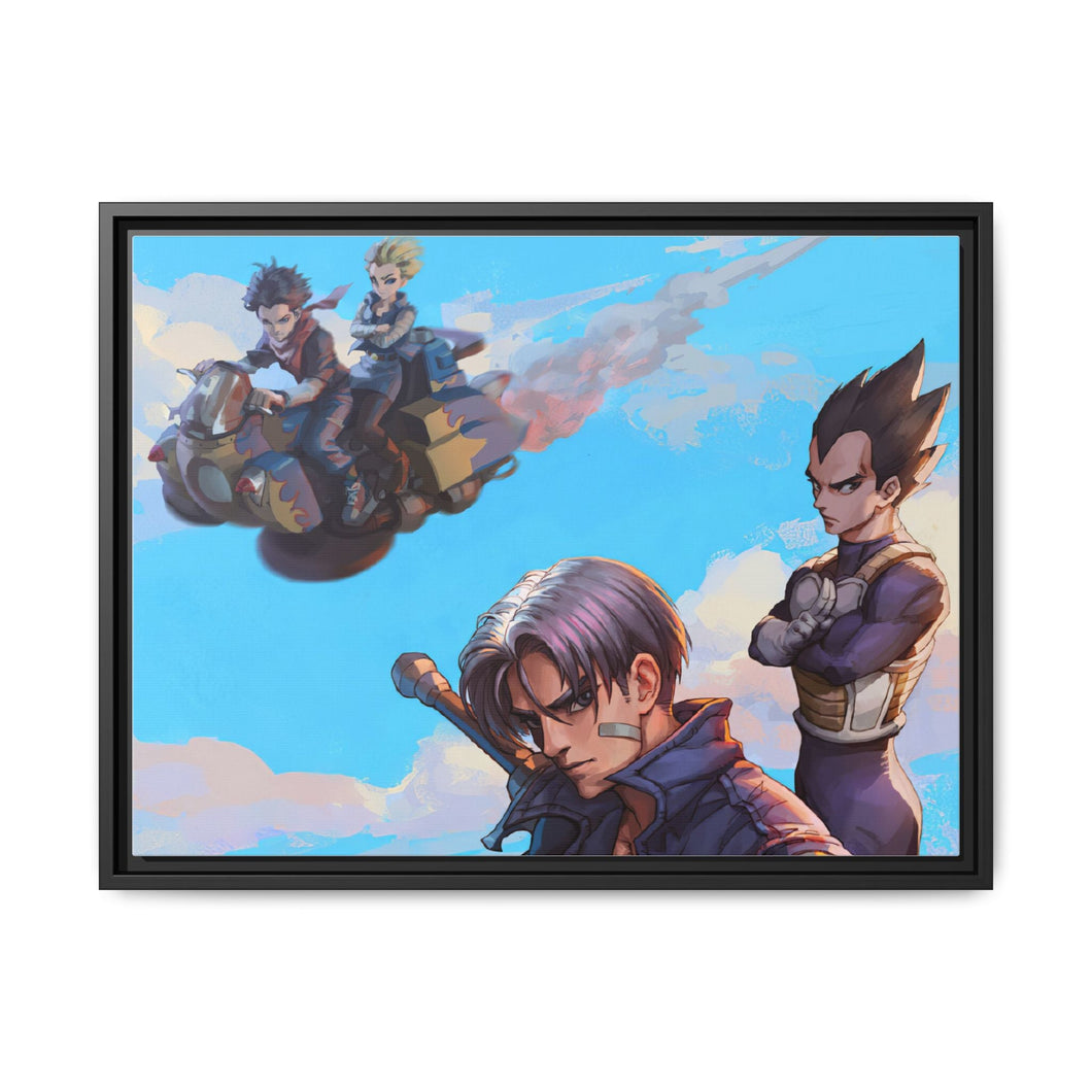 Anime Dragon Ball Canvas Framed Art Print