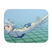 Load image into Gallery viewer, Neon Genesis Evangelion Rei Ayanami Sherpa Blanket

