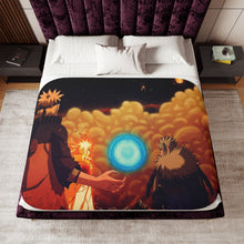Load image into Gallery viewer, Sasuke,Naruto,Tobirama,Minato and Madara Sherpa Blanket
