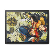 One Piece map Canvas Framed Art Print