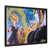 Load image into Gallery viewer, Gohan SSJ 2 vs Cell Canvas Framed Art Print
