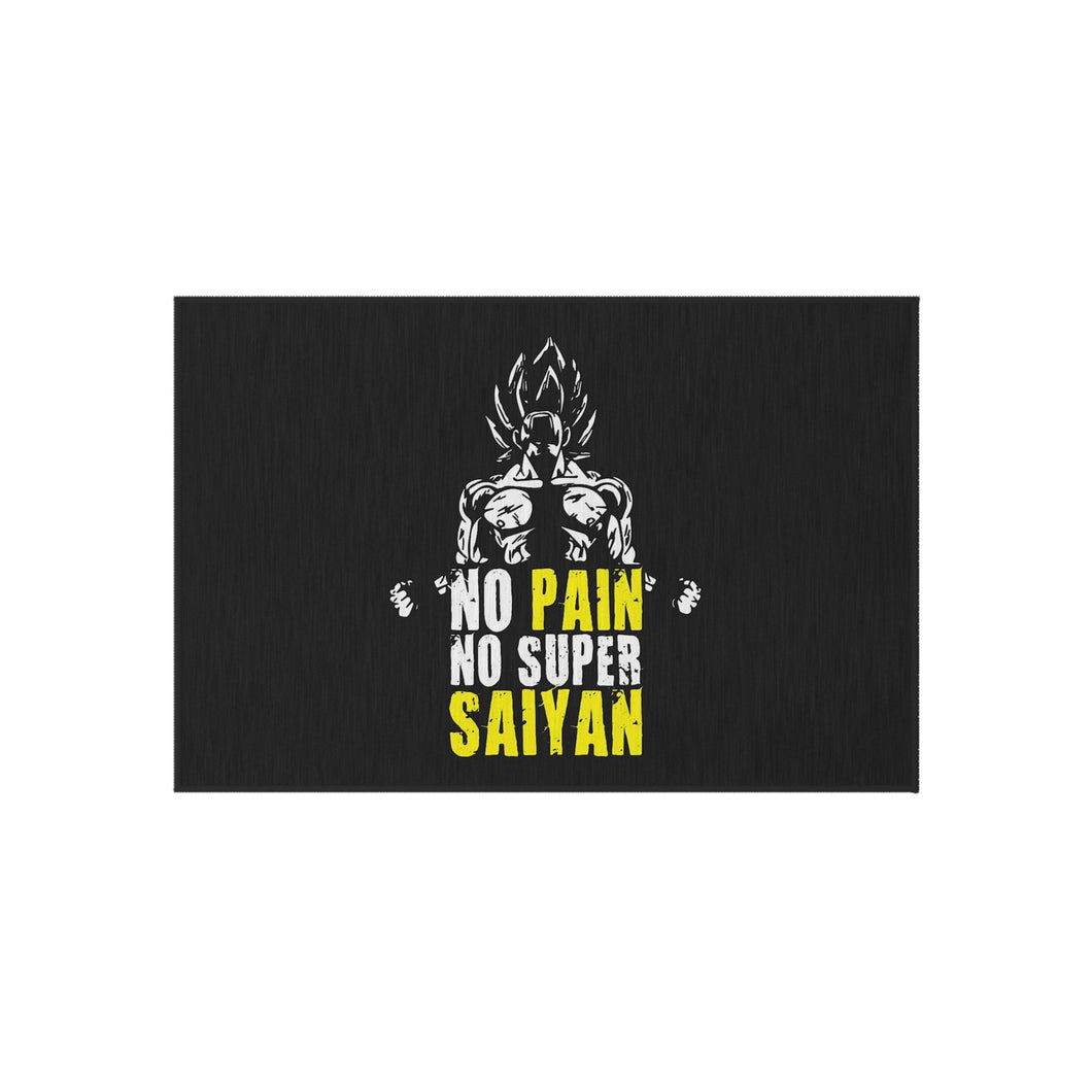 No Pain No Super Saiyan Rug