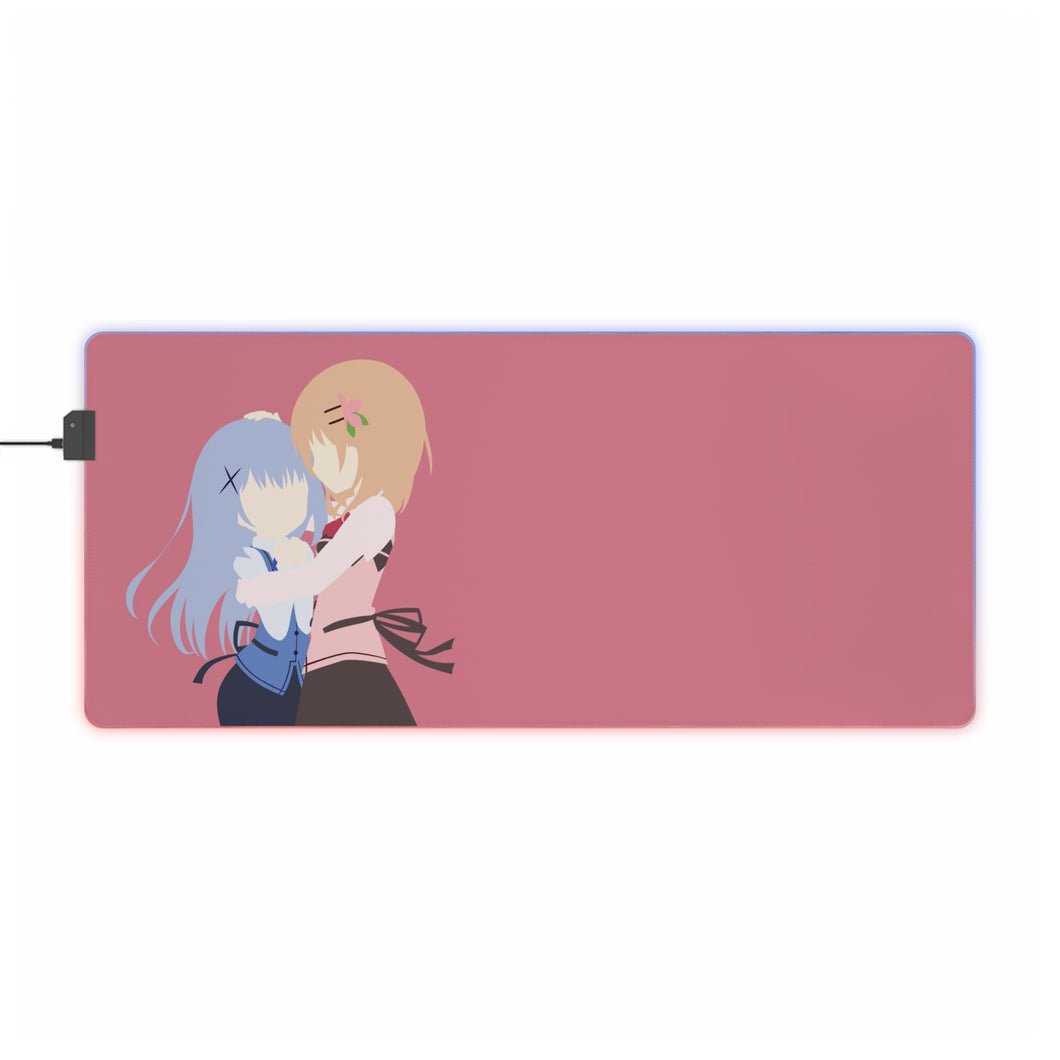 Is The Order A Rabbit? RGB LED Mouse Pad (Desk Mat)