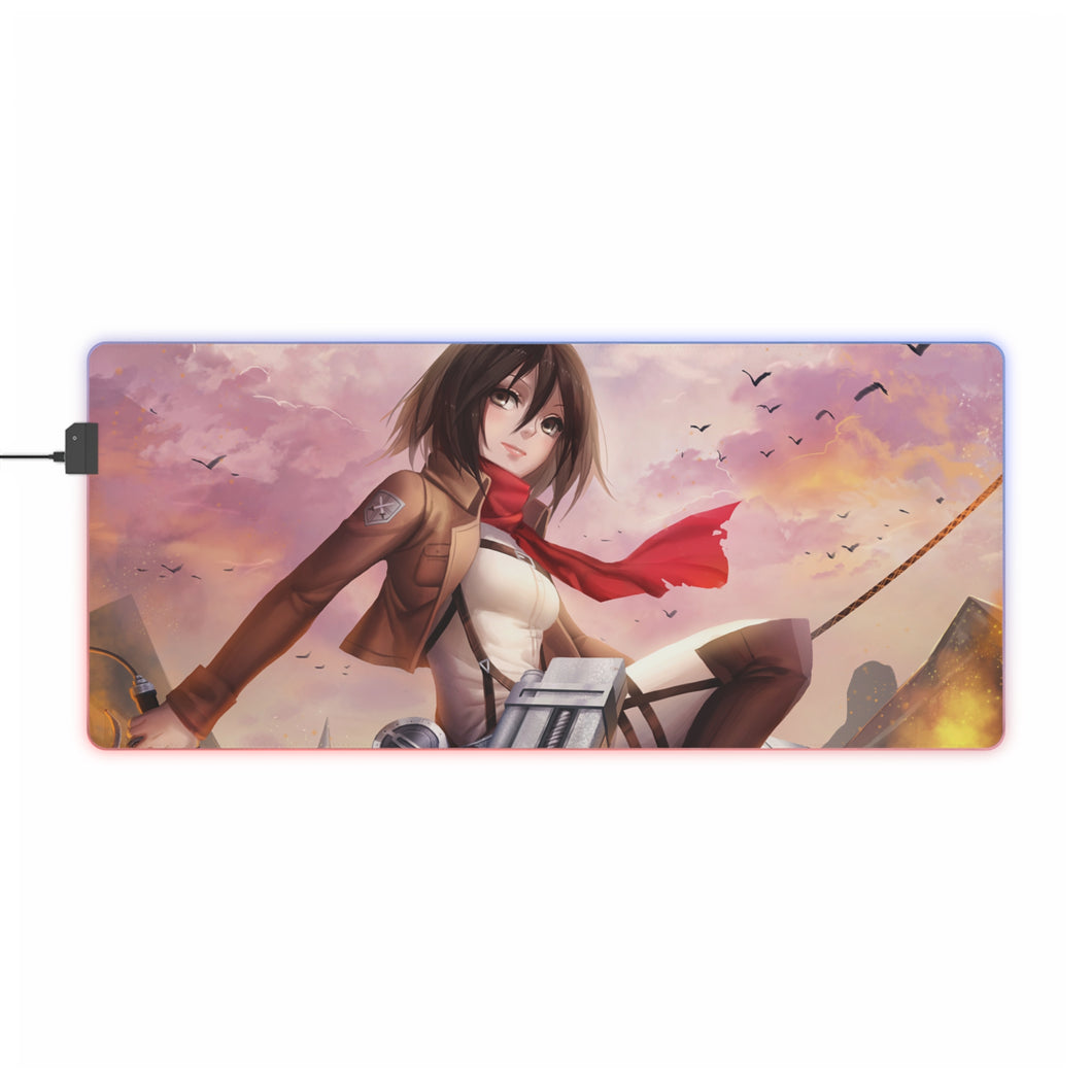 Anime Attack On Titan RGB LED Mouse Pad (Desk Mat)