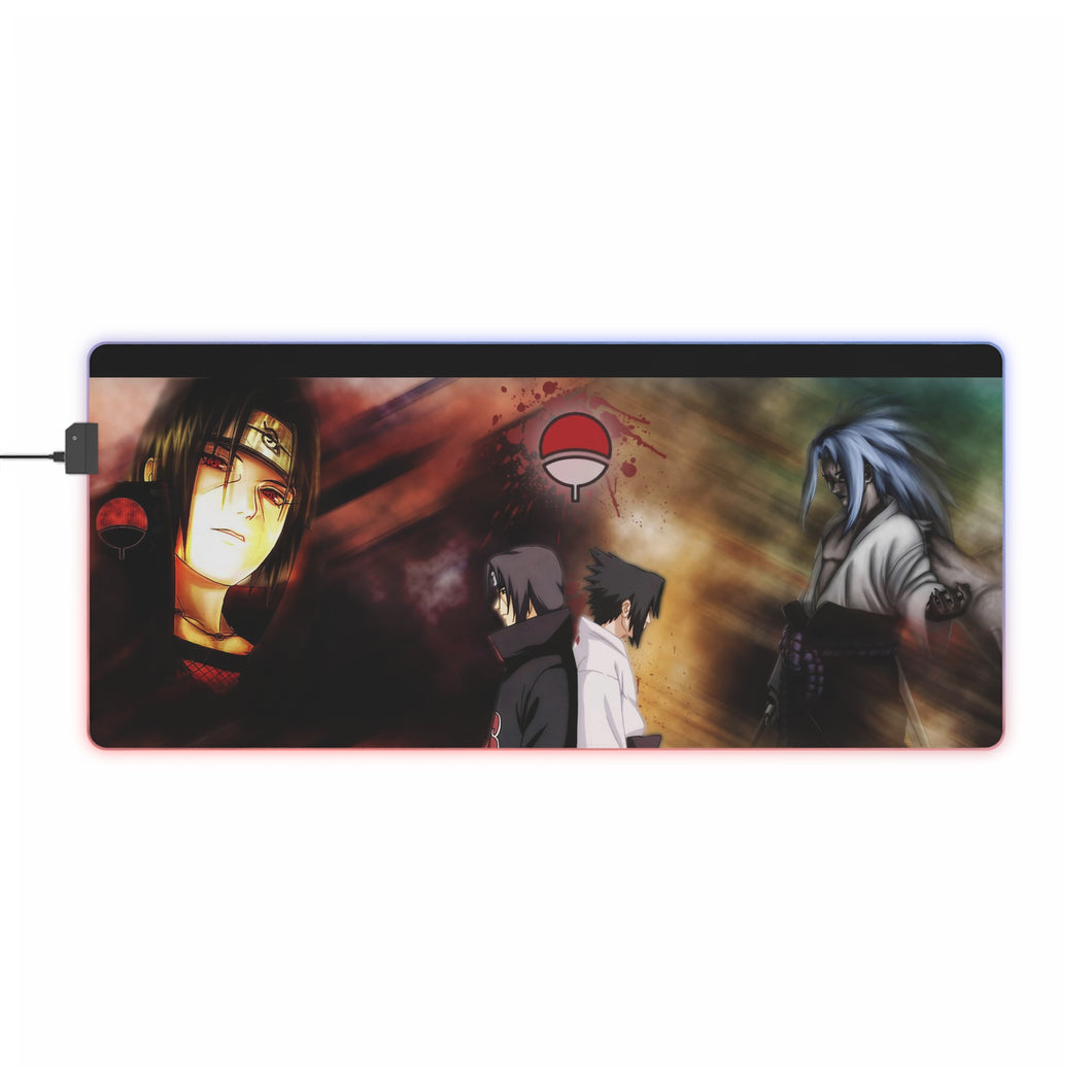 Sasuke and Itachi RGB LED Mouse Pad (Desk Mat)