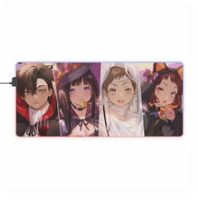 Load image into Gallery viewer, Hyouka Eru Chitanda, Satoshi Fukube, Mayaka Ibara RGB LED Mouse Pad (Desk Mat)
