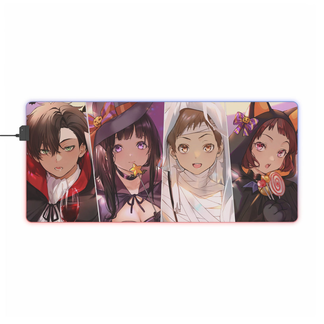 Hyouka Eru Chitanda, Satoshi Fukube, Mayaka Ibara RGB LED Mouse Pad (Desk Mat)