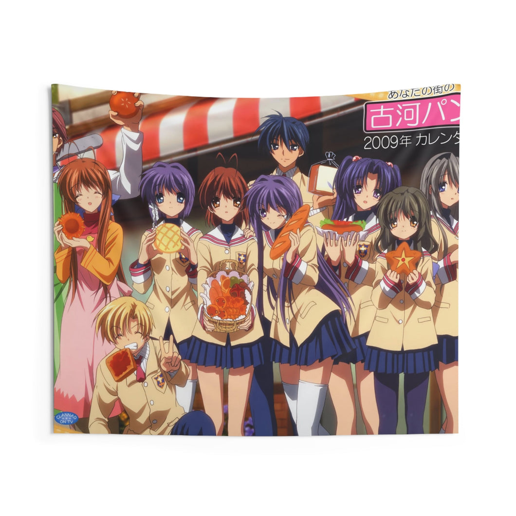 Clannad Tomoya Okazaki, Nagisa Furukawa, Tomoyo Sakagami, Kyou Fujibayashi, Fuuko Ibuki Indoor Wall Tapestry