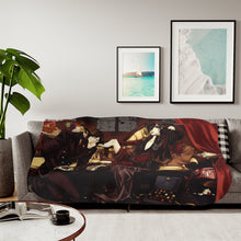 Load image into Gallery viewer, Black Butler Sherpa Blanket
