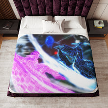 Load image into Gallery viewer, Sasuke vs Madara Susanoo Sherpa Blanket
