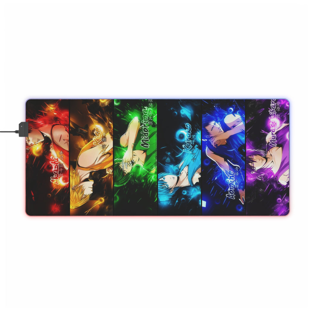 Kuroko's Basketball Tetsuya Kuroko, Daiki Aomine, Atsushi Murasakibara RGB LED Mouse Pad (Desk Mat)