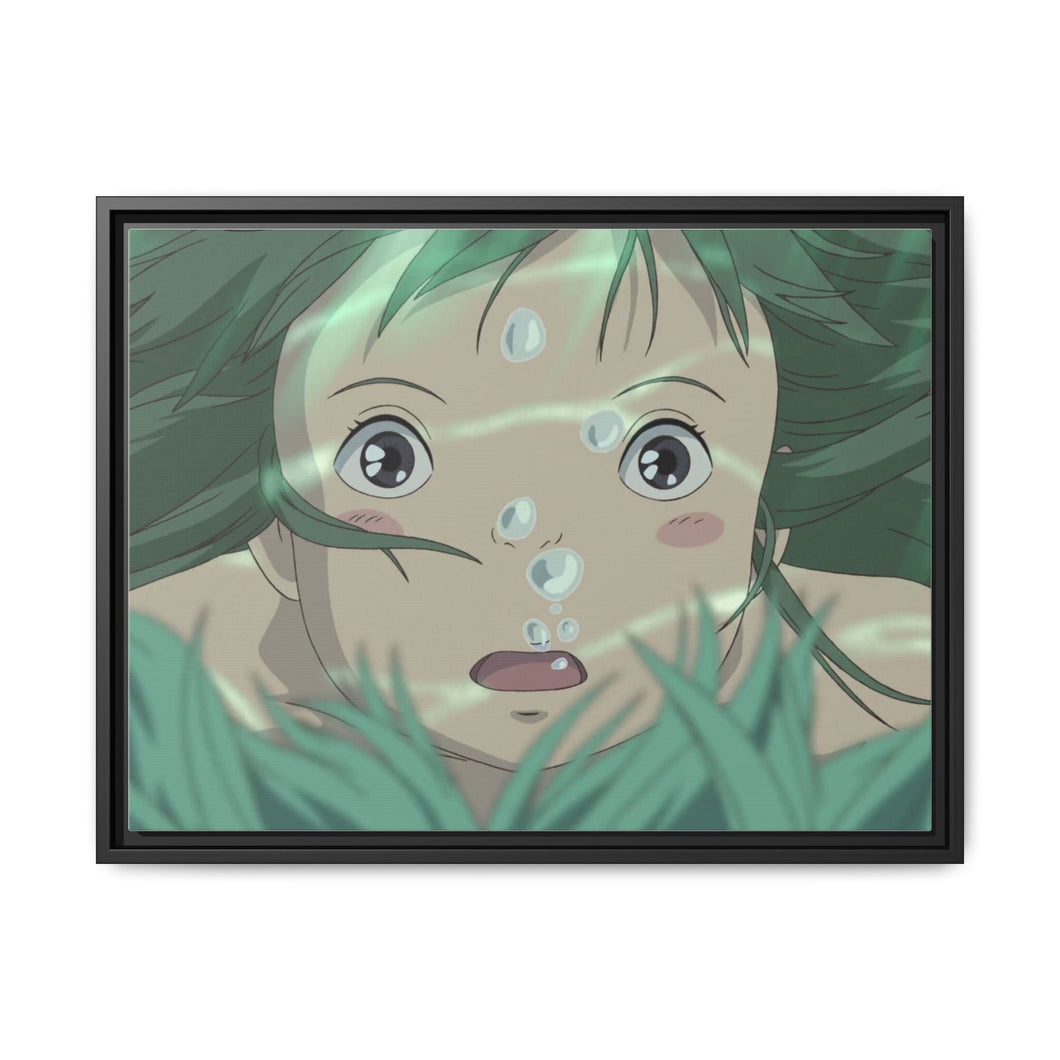 Anime Spirited Awayr Canvas Framed Art Print