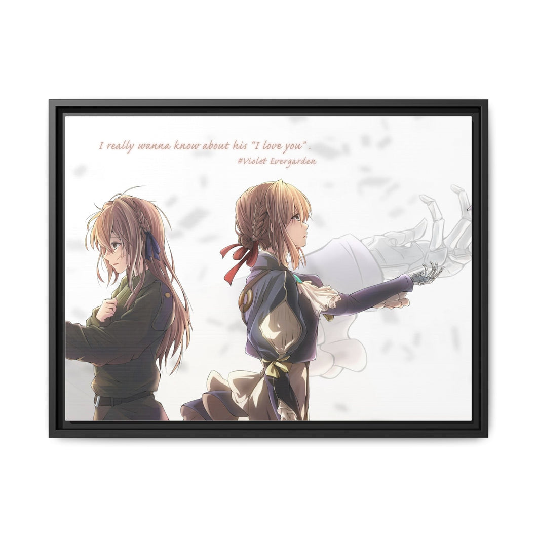 Anime Violet Evergarden Canvas Framed Art Print
