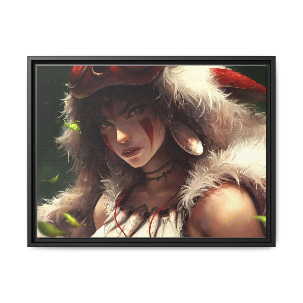 Anime Princess Mononoke Canvas Framed Art Print
