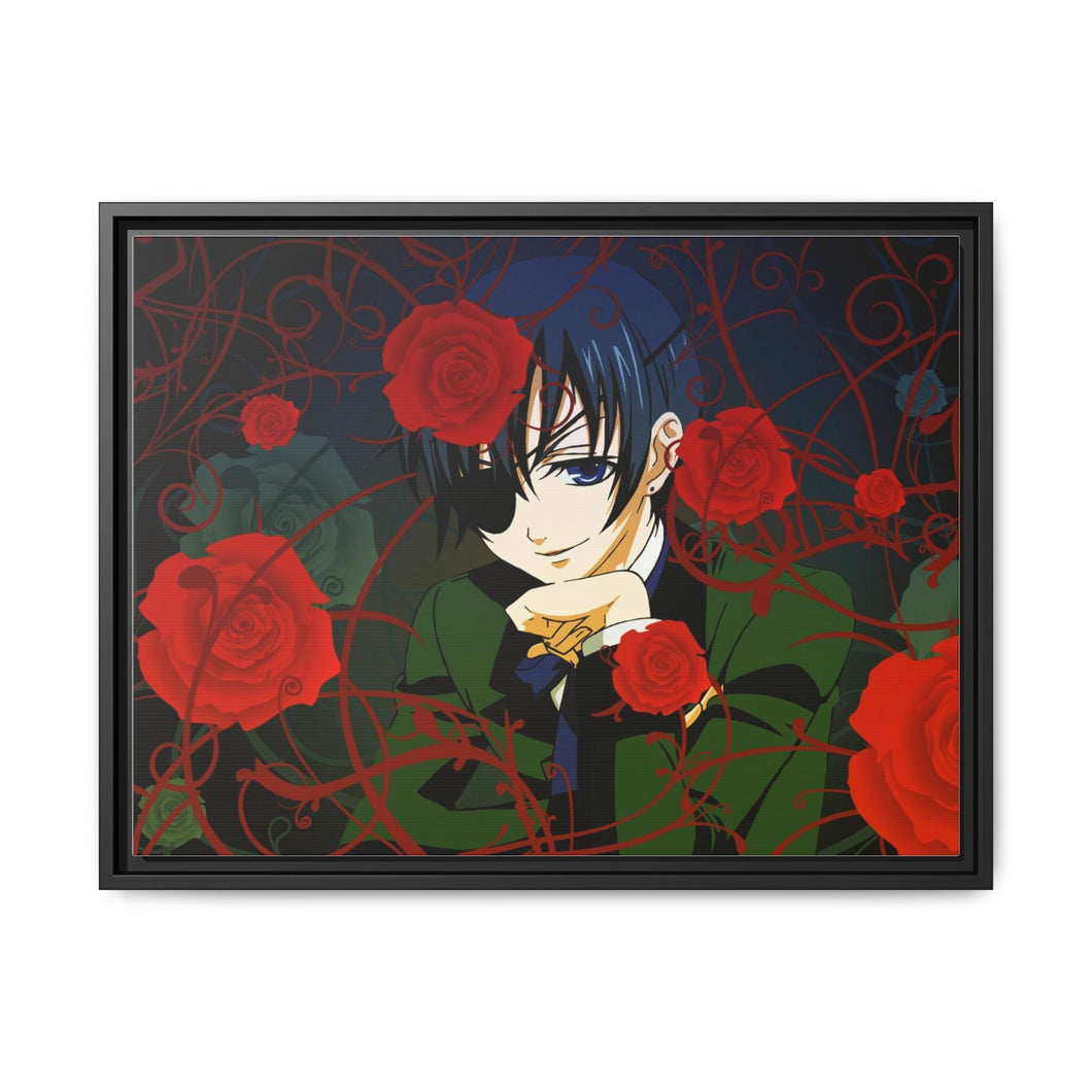 Anime Black Butlerr Canvas Framed Art Print