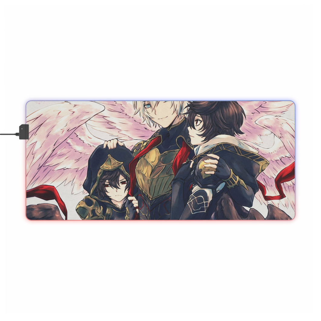 Granblue Fantasy Granblue Fantasy, Lucifer, Sandalphon RGB LED Mouse Pad (Desk Mat)