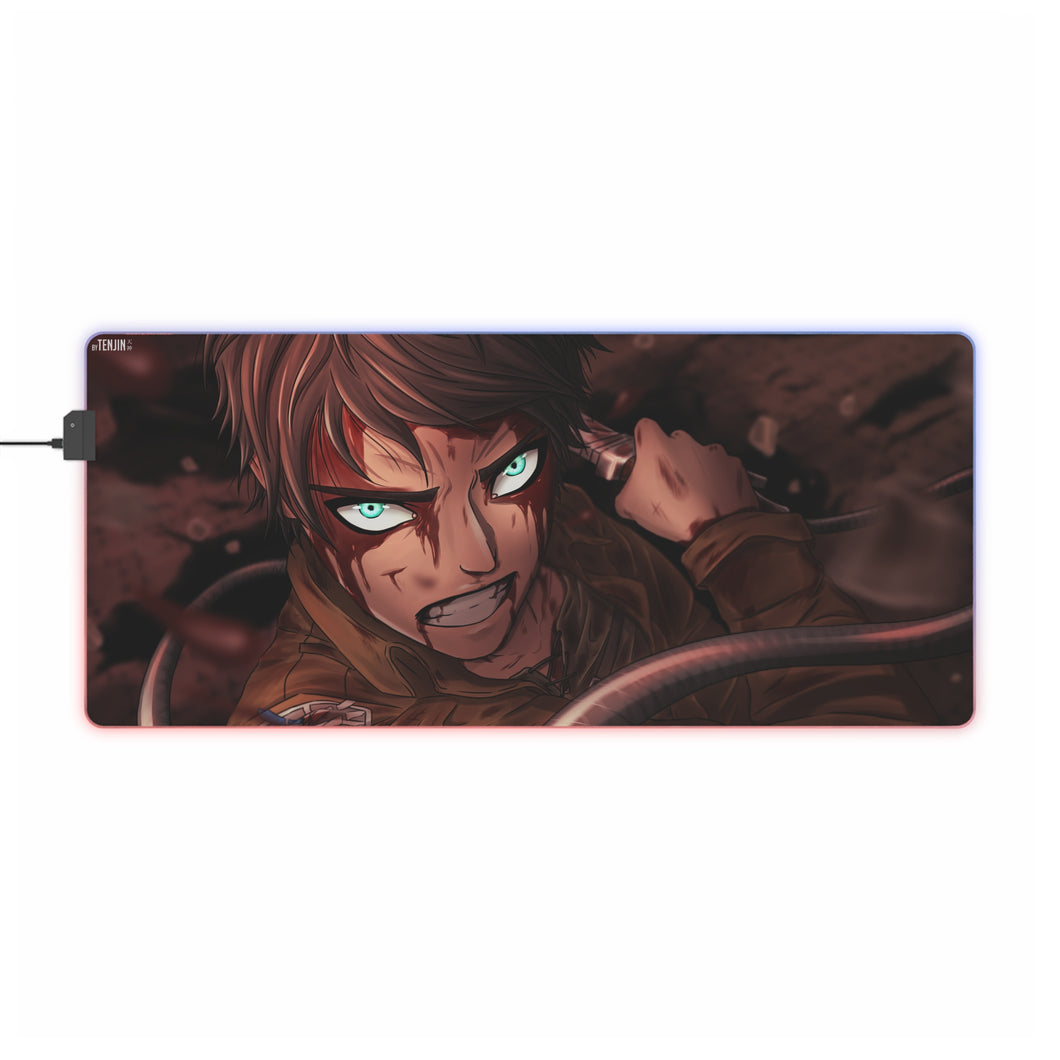 Anime Attack On Titan RGB LED Mouse Pad (Desk Mat)