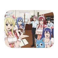 Fairy Tail Natsu Dragneel, Erza Scarlet, Gray Fullbuster, Lucy Heartfilia, Happy Sherpa Blanket